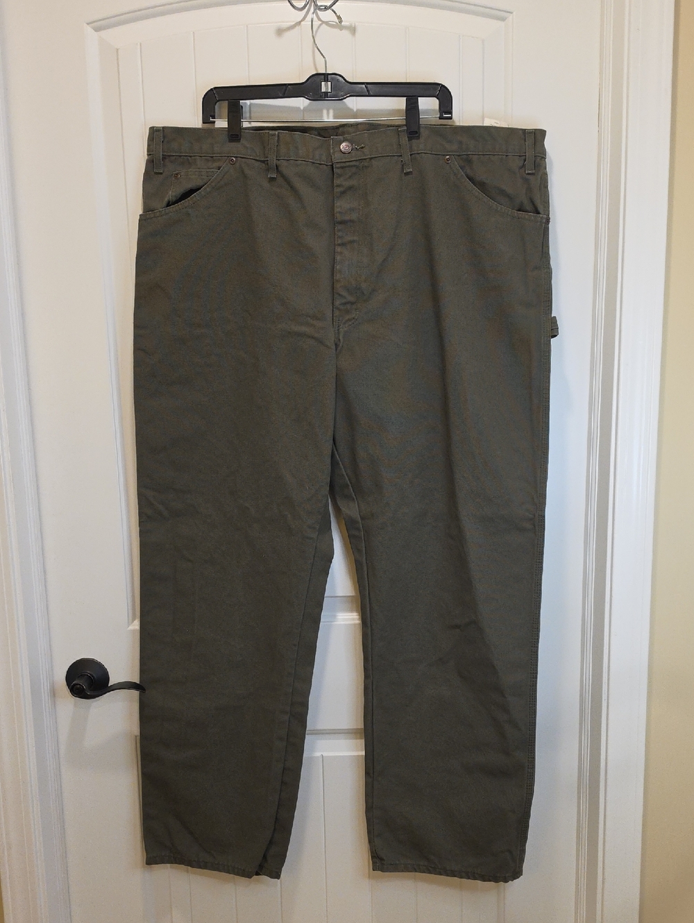 Dickies Olive Green Mens Work Carpenter Pants Size 44x32